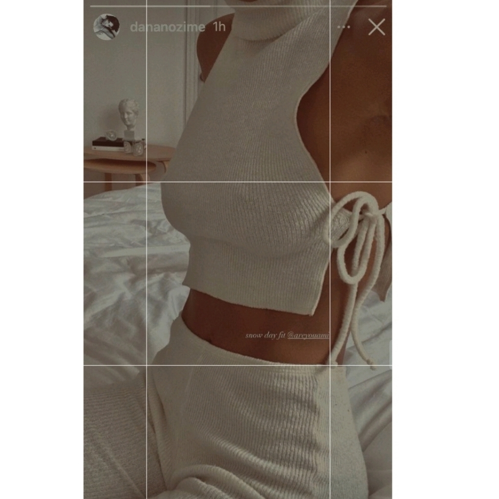 **SOLD** Are You Am I Sarei Leggings in Ivory